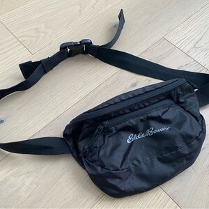 Eddie Bauer Black Belt Bag for Men